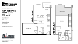 Floor plan for ADA Terrace View Loft