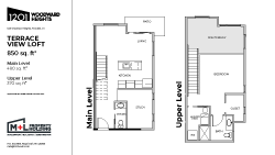 Floor plan for Terrace View Loft