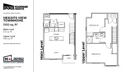 Floor plan for Heights View Townhome